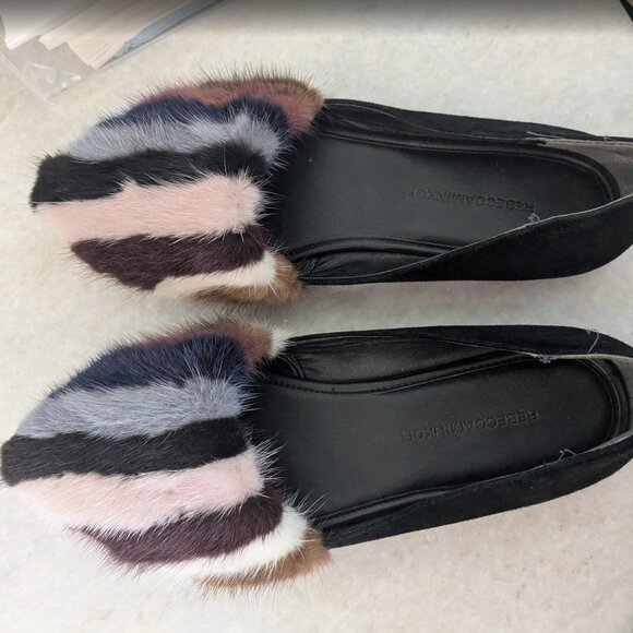 rebecca minkoff black & multicolor Mink fur - Picture 2 of 3